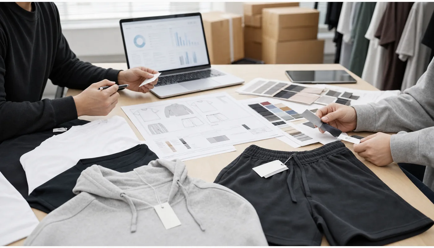 Applications custom apparel OEM sourcing visual