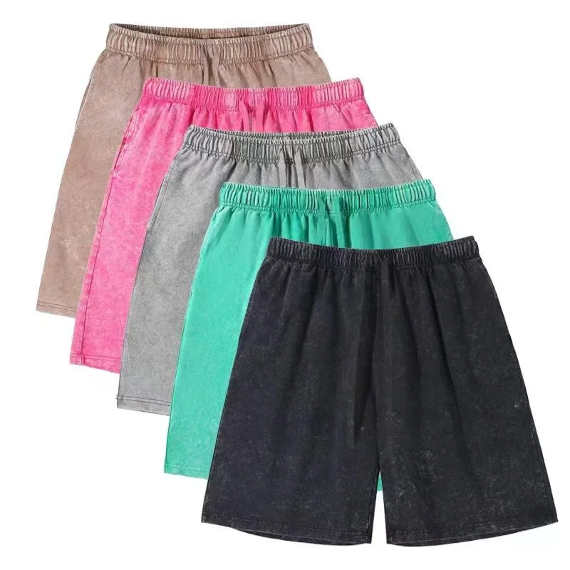 five-color washed повседневные шорты